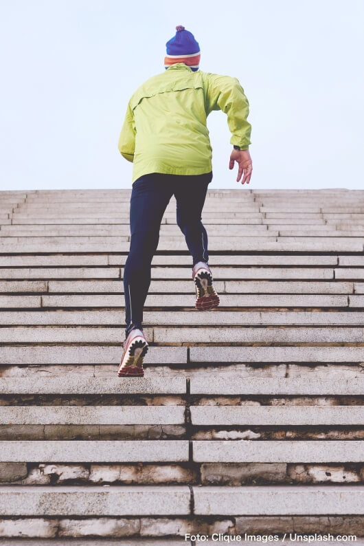 Krafttraining mit hohem Spaßfaktor: der Treppenlauf